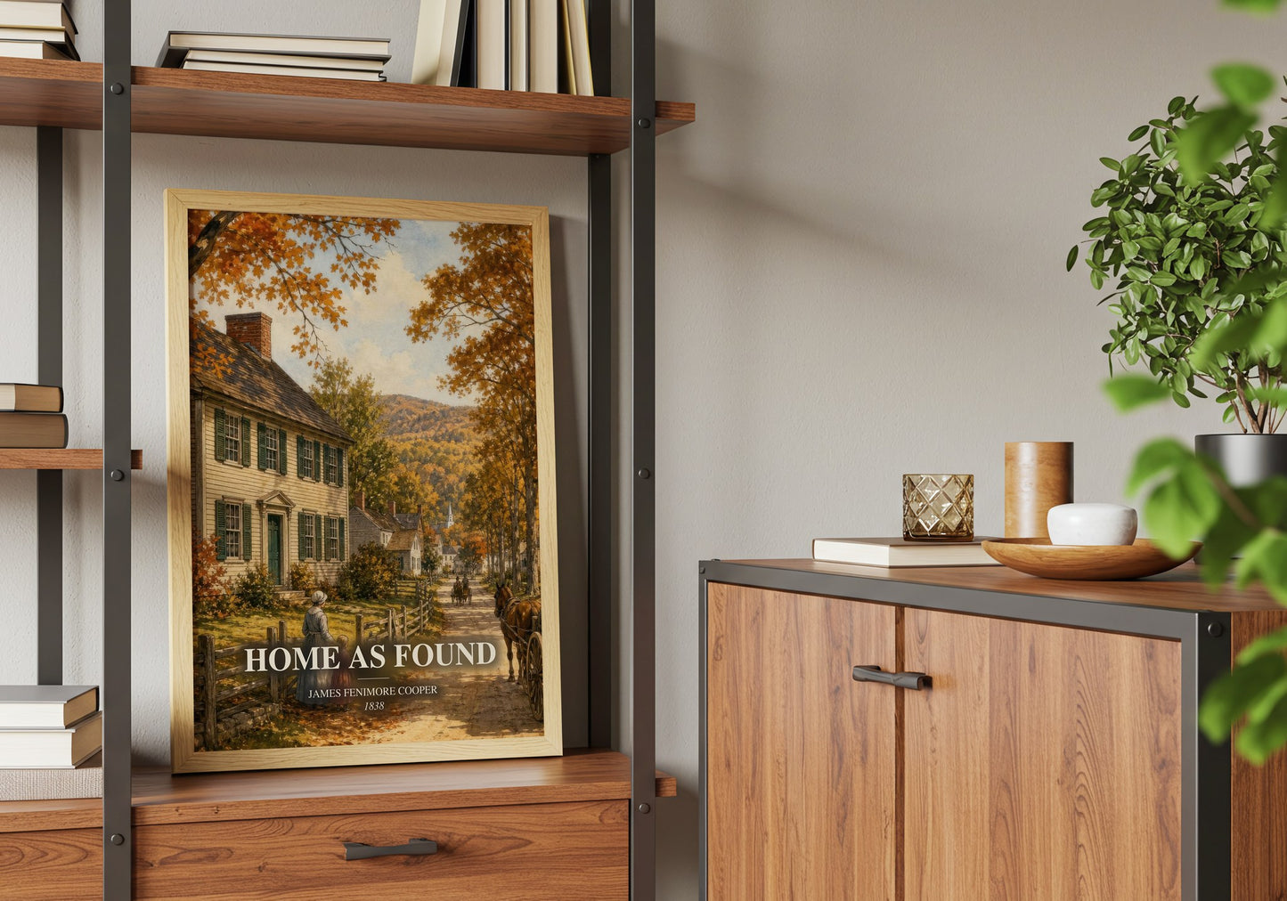 Home As Found book watercolour illustration paper finish options – matte satin gloss