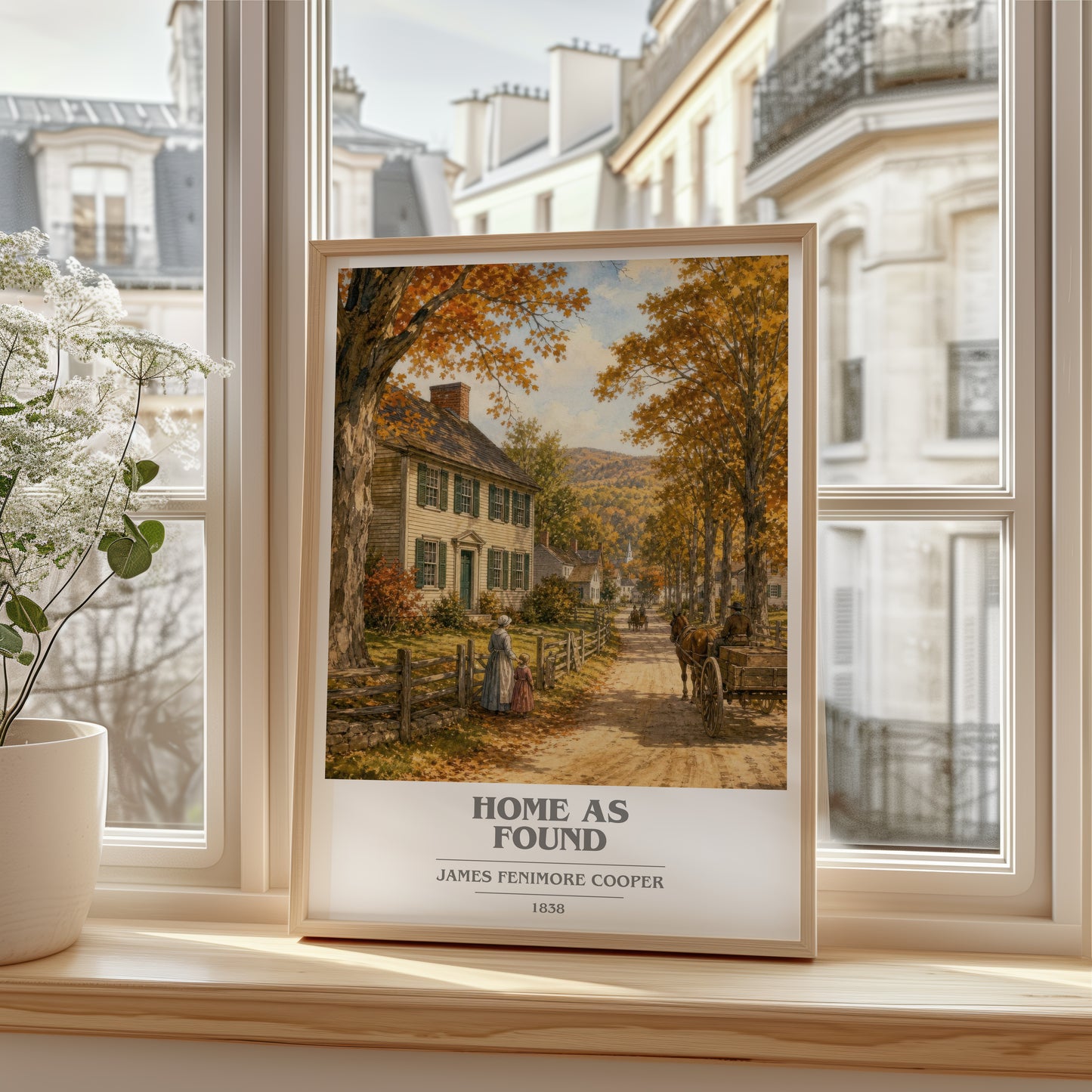 Home As Found book cover poster colour and style options – James Fenimore Cooper book art