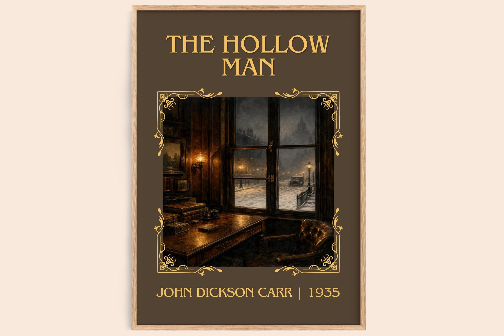 The Hollow Man Classic Book Art Print by John Dickson Carr