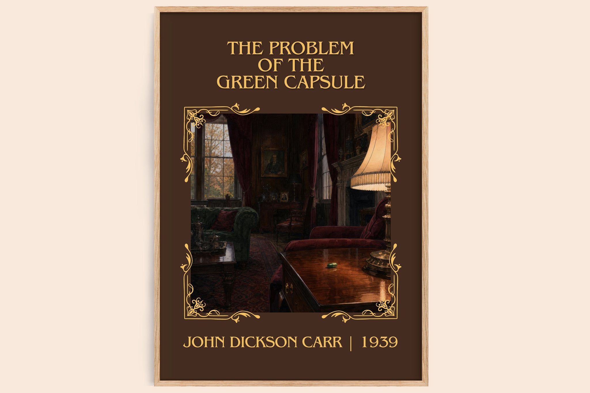 Problem of the Green Capsule Classic Book Art Print by J. Carr
