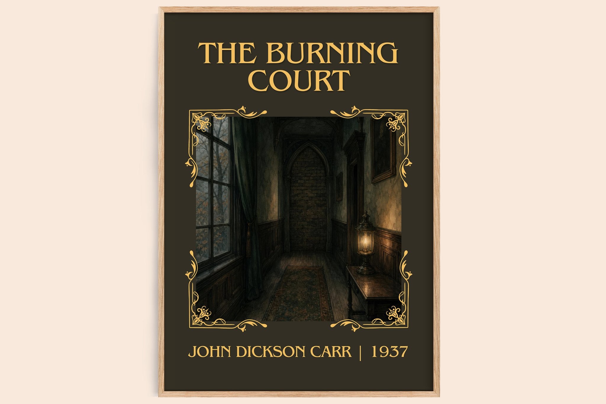The Burning Court Classic Book Art Print by John Dickson Carr