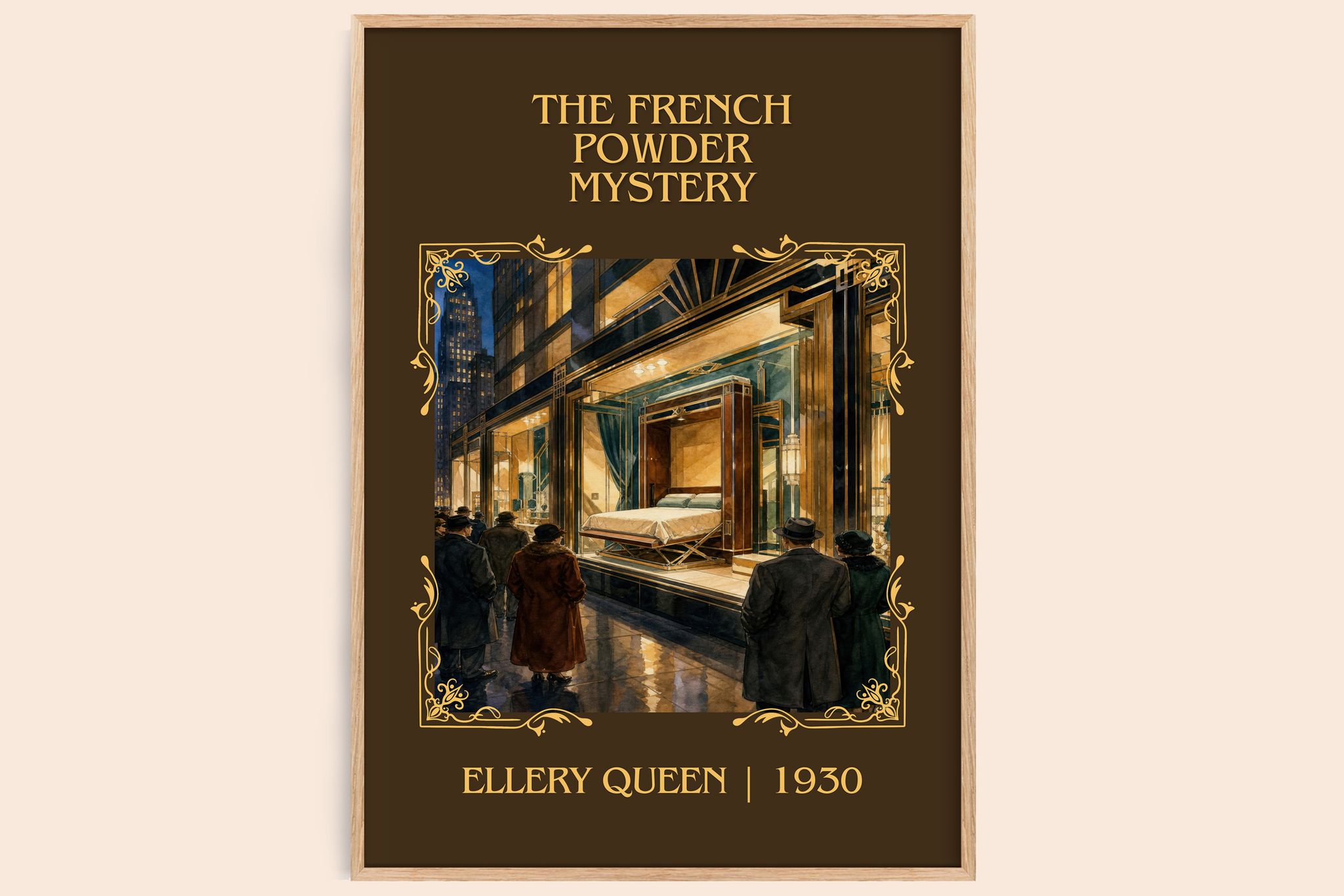The French Powder Mystery Classic Book Art Print by Ellery Queen