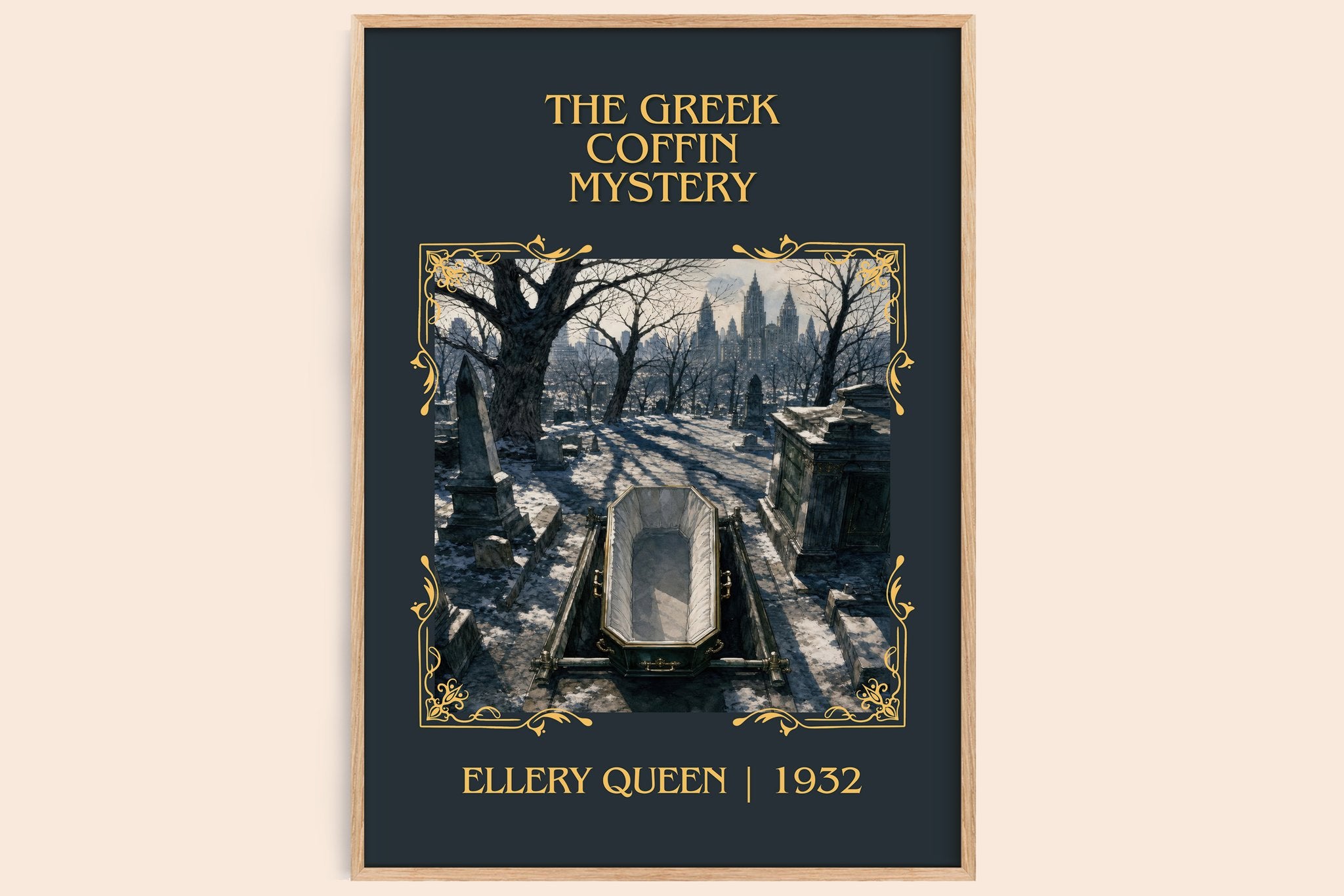 The Greek Coffin Mystery Classic Book Art Print by Ellery Queen