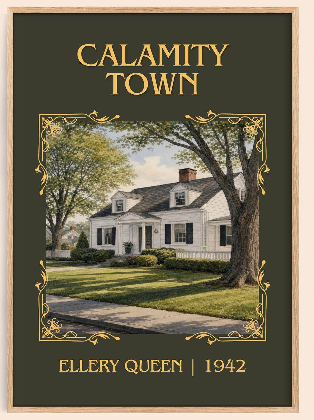 Calamity Town Classic Book Art Print by Ellery Queen – book poster