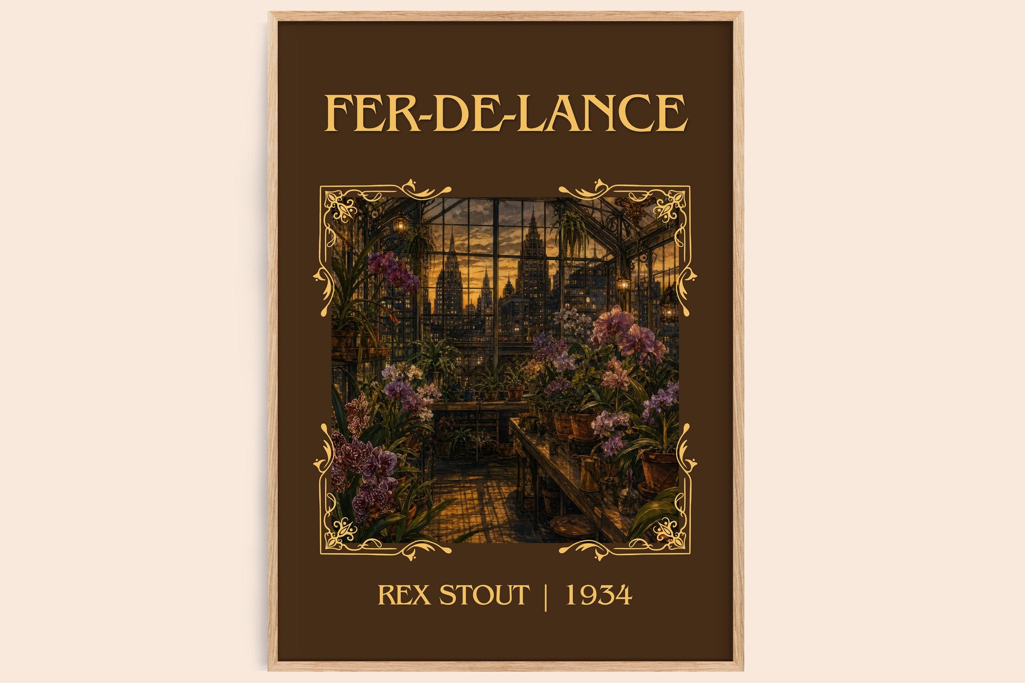 Fer-de-Lance Classic Book Art Print by Rex Stout