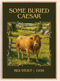 Some Buried Caesar Classic Book Art Print by Rex Stout – book poster