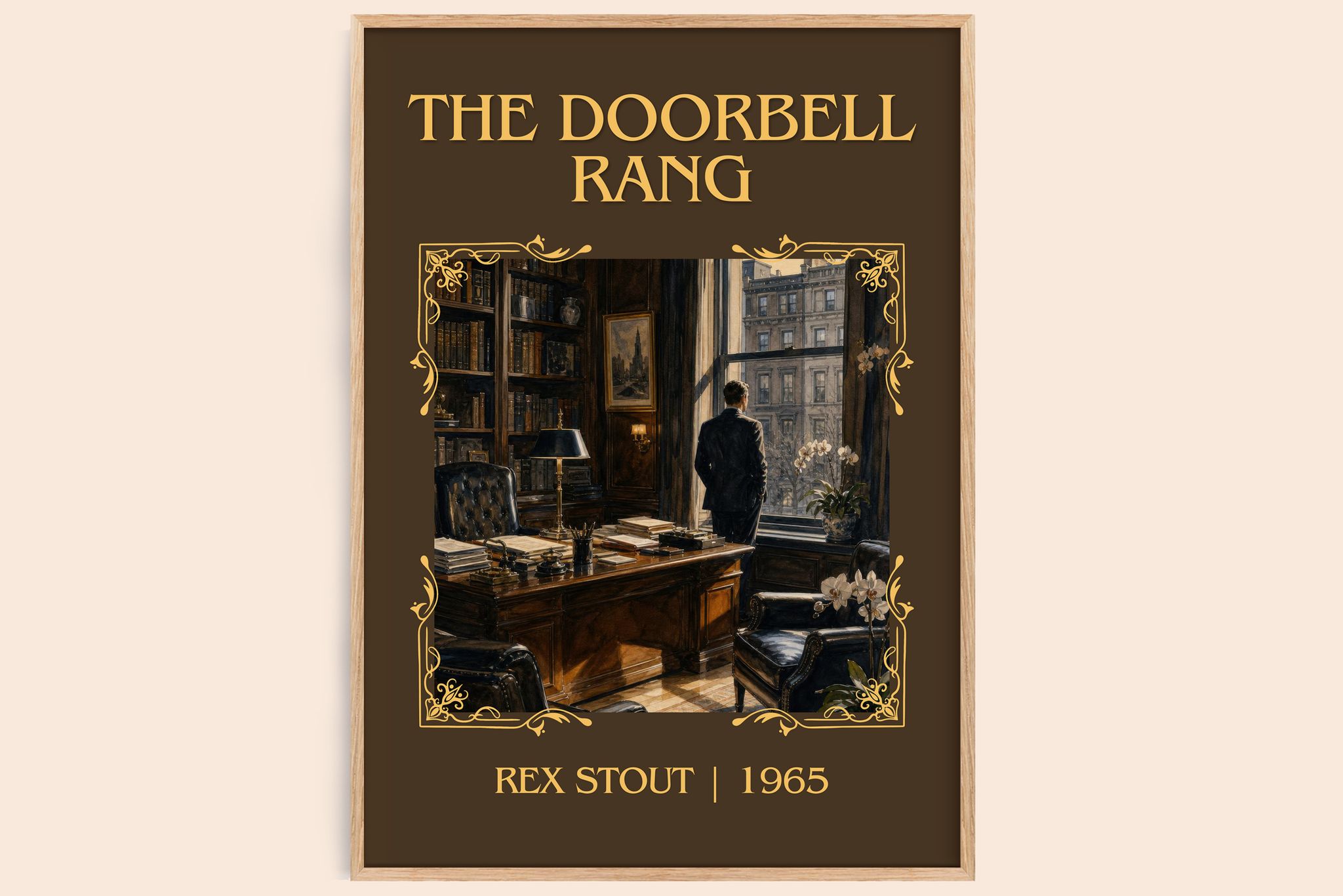 The Doorbell Rang Classic Book Art Print by Rex Stout