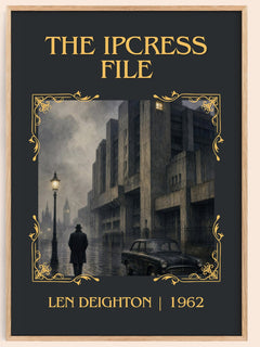 The Ipcress File Classic Book Art Print by Len Deighton – book poster