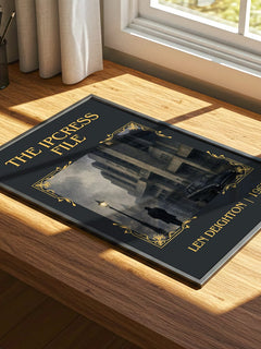 The Ipcress File Classic Book Art Print by Len Deighton – print on a sunlit desk