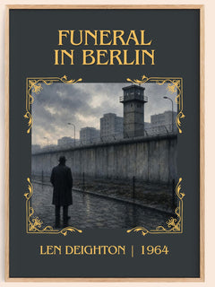 Funeral in Berlin Classic Book Art Print by Len Deighton – book poster