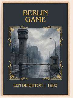 Berlin Game Classic Book Art Print by Len Deighton – book poster