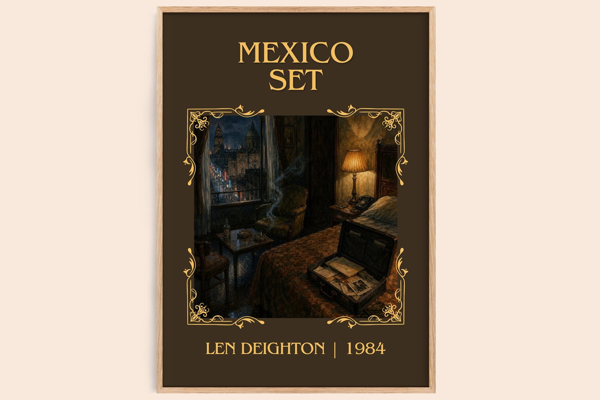 Mexico Set Classic Book Art Print by Len Deighton