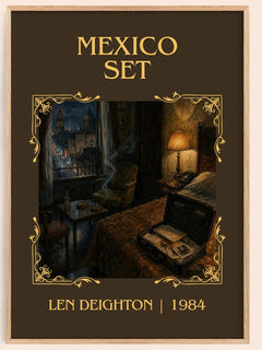 Mexico Set Classic Book Art Print by Len Deighton – book poster