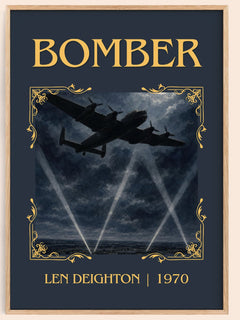 Bomber Classic Book Art Print by Len Deighton – book poster