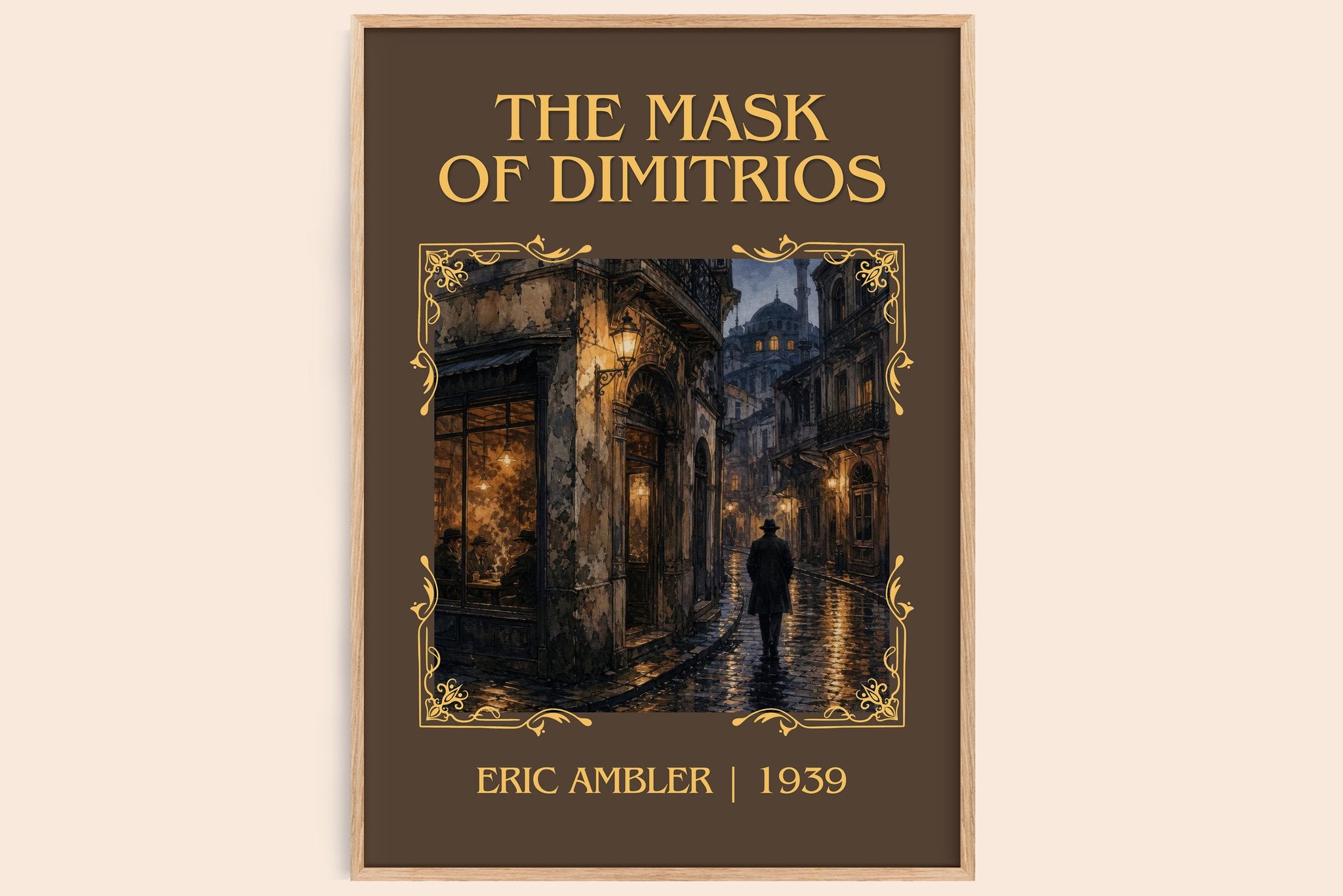 The Mask of Dimitrios Classic Book Art Print by Eric Ambler