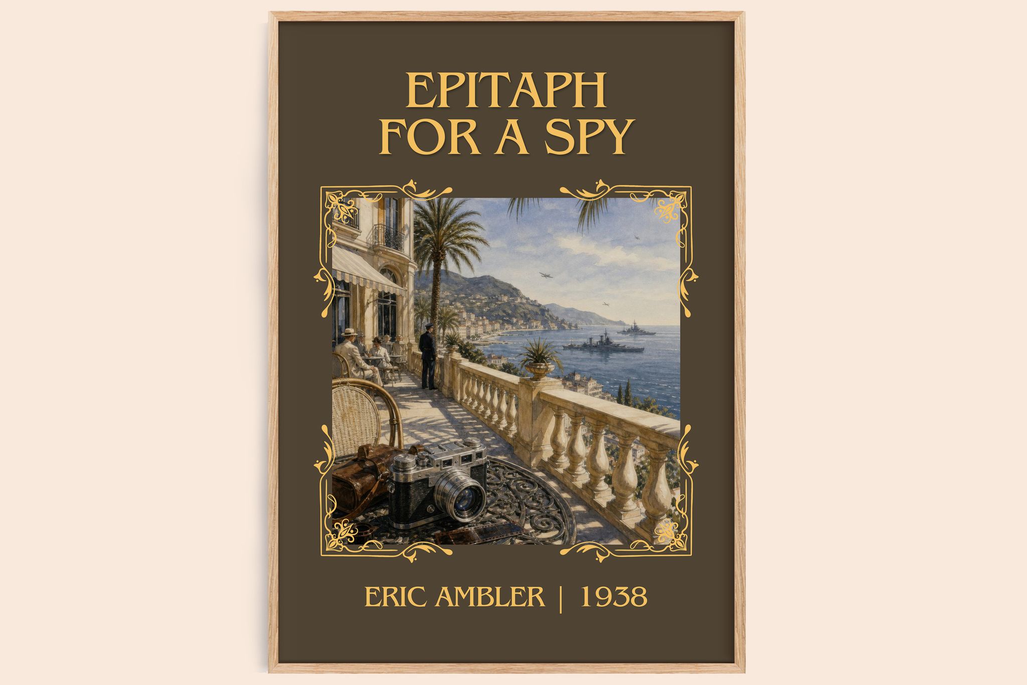Epitaph for a Spy Classic Book Art Print by Eric Ambler