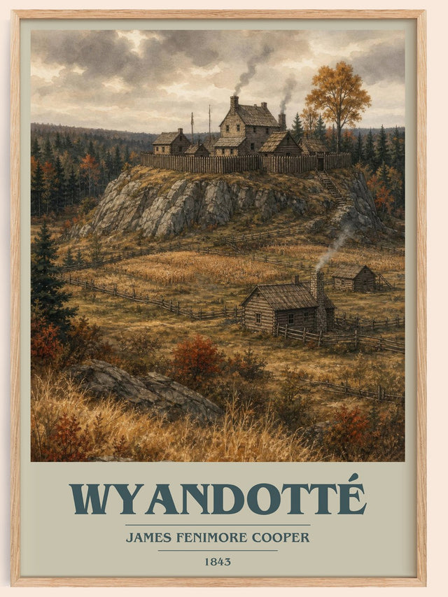 Wyandotté Book Cover Poster by James Fenimore Cooper