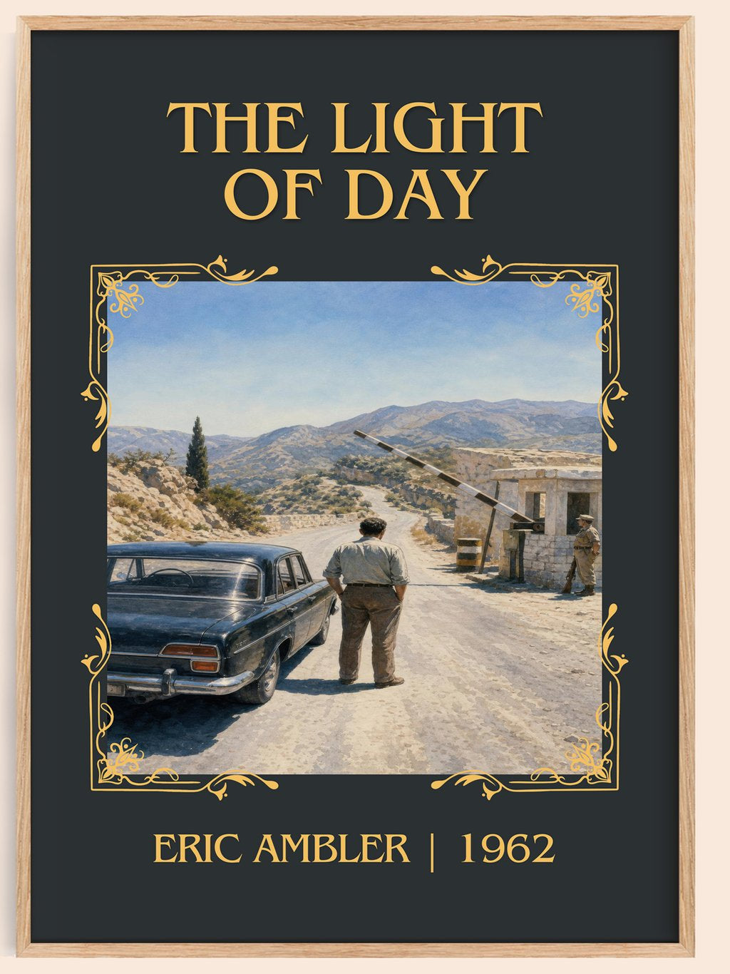 The Light of Day Classic Book Art Print by Eric Ambler – book poster