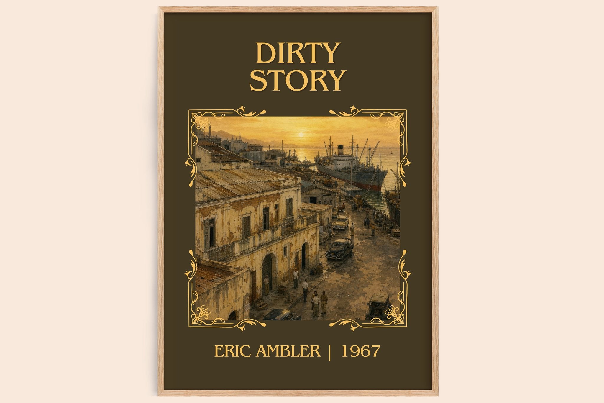 Dirty Story Classic Book Art Print by Eric Ambler