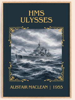 HMS Ulysses Classic Book Art Print by Alistair MacLean – book poster