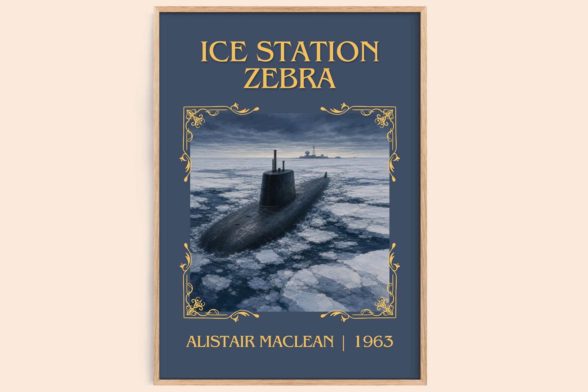 Ice Station Zebra Classic Book Art Print by Alistair MacLean