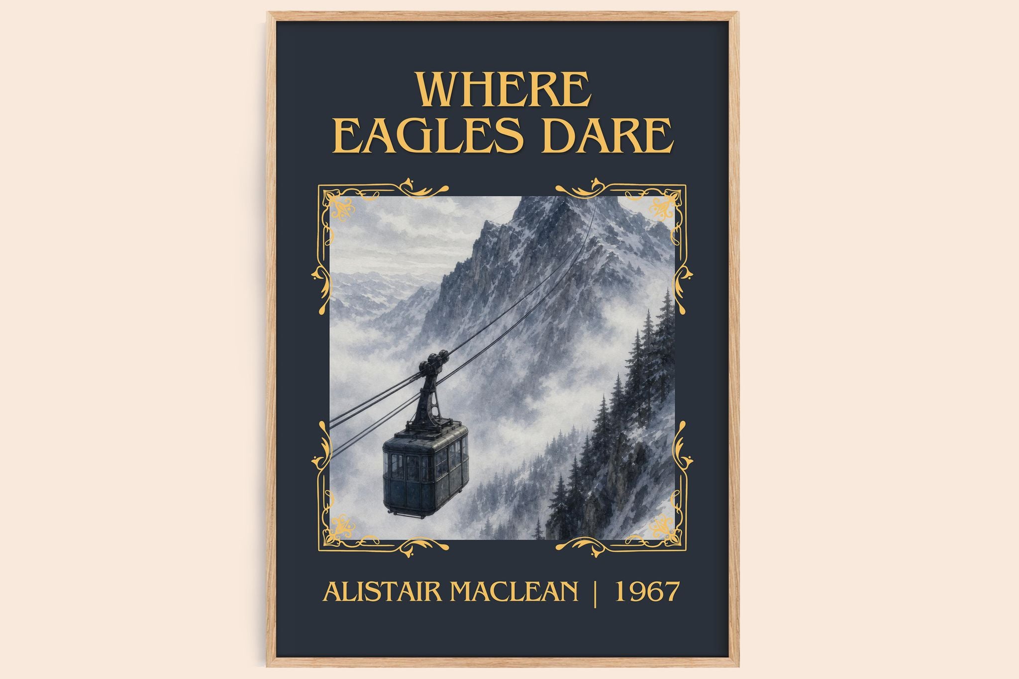 Where Eagles Dare Classic Book Art Print by Alistair MacLean