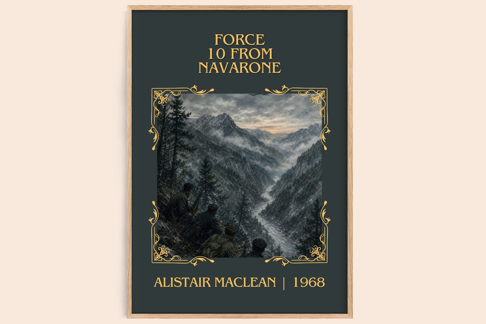 Force 10 from Navarone Classic Book Art Print by Alistair MacLean