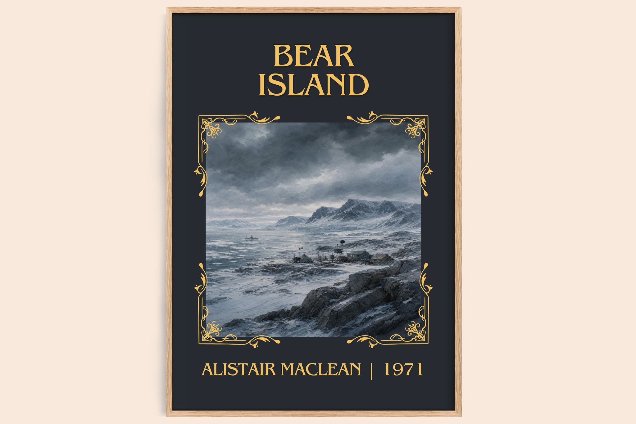 Bear Island Classic Book Art Print by Alistair MacLean