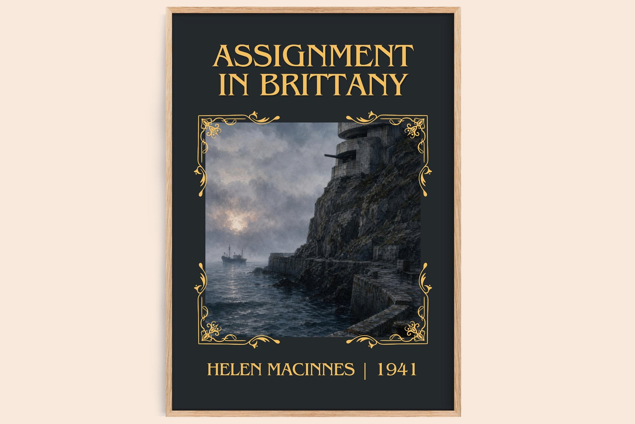 Assignment in Brittany Classic Book Art Print by Helen MacInnes