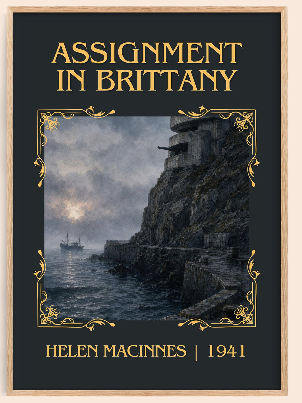 Assignment in Brittany Classic Book Art Print by Helen MacInnes – book poster