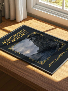 Assignment in Brittany Classic Book Art Print by Helen MacInnes – print on a sunlit desk