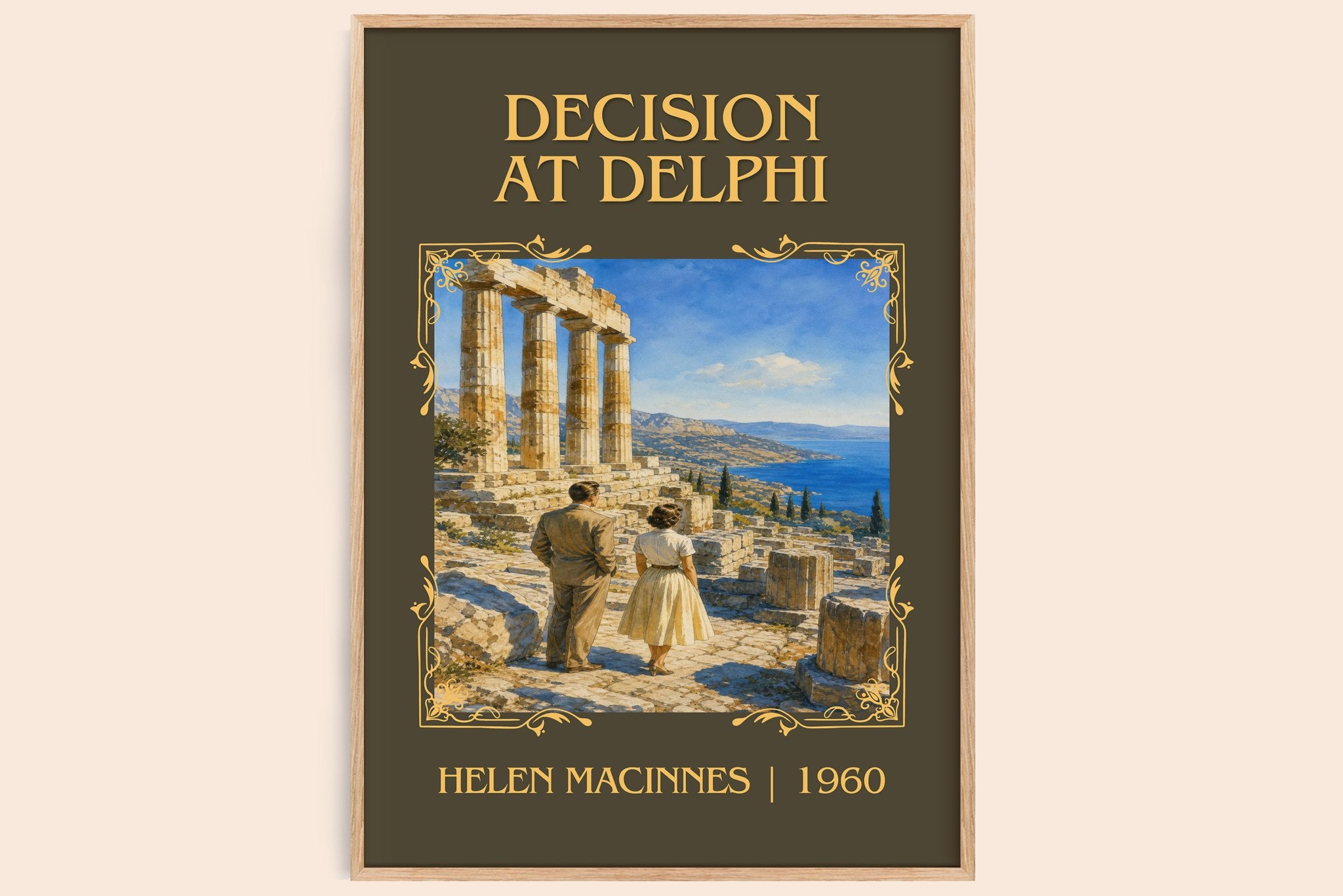 Decision at Delphi Classic Book Art Print by Helen MacInnes