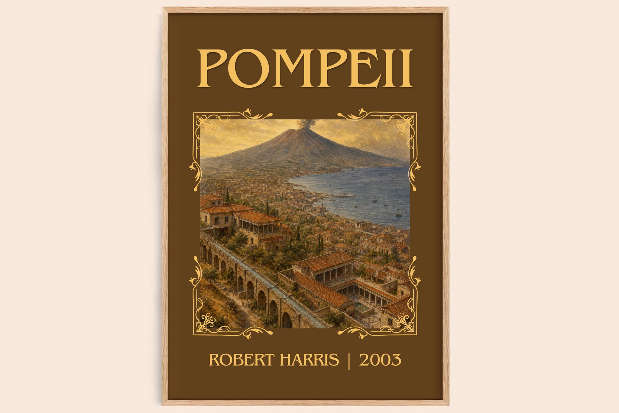 Pompeii Classic Book Art Print by Robert Harris