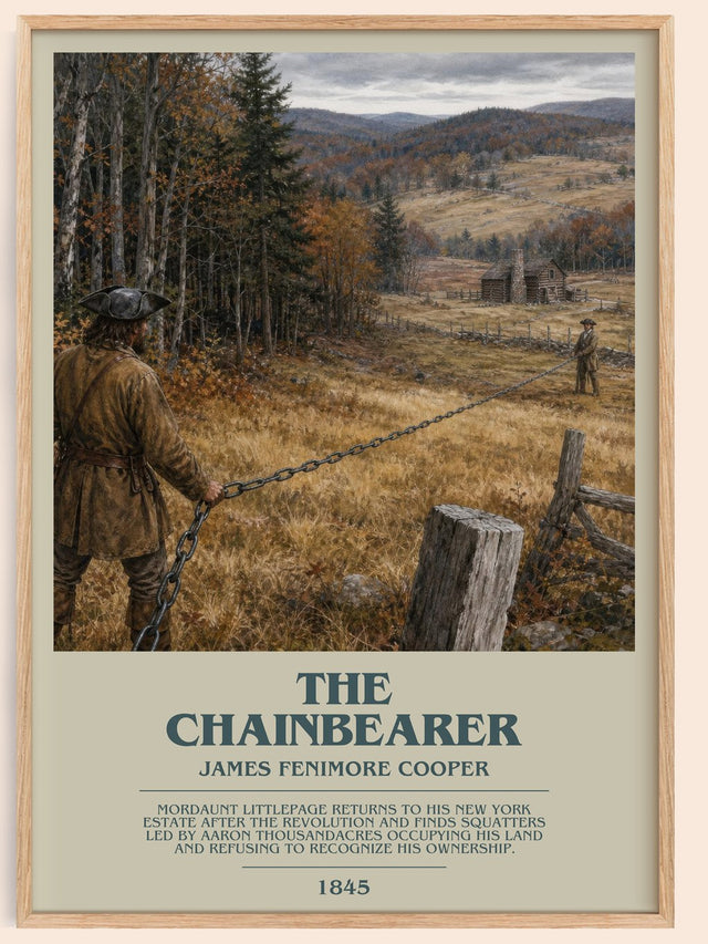The Chainbearer Bookish Wall Art by James Fenimore Cooper