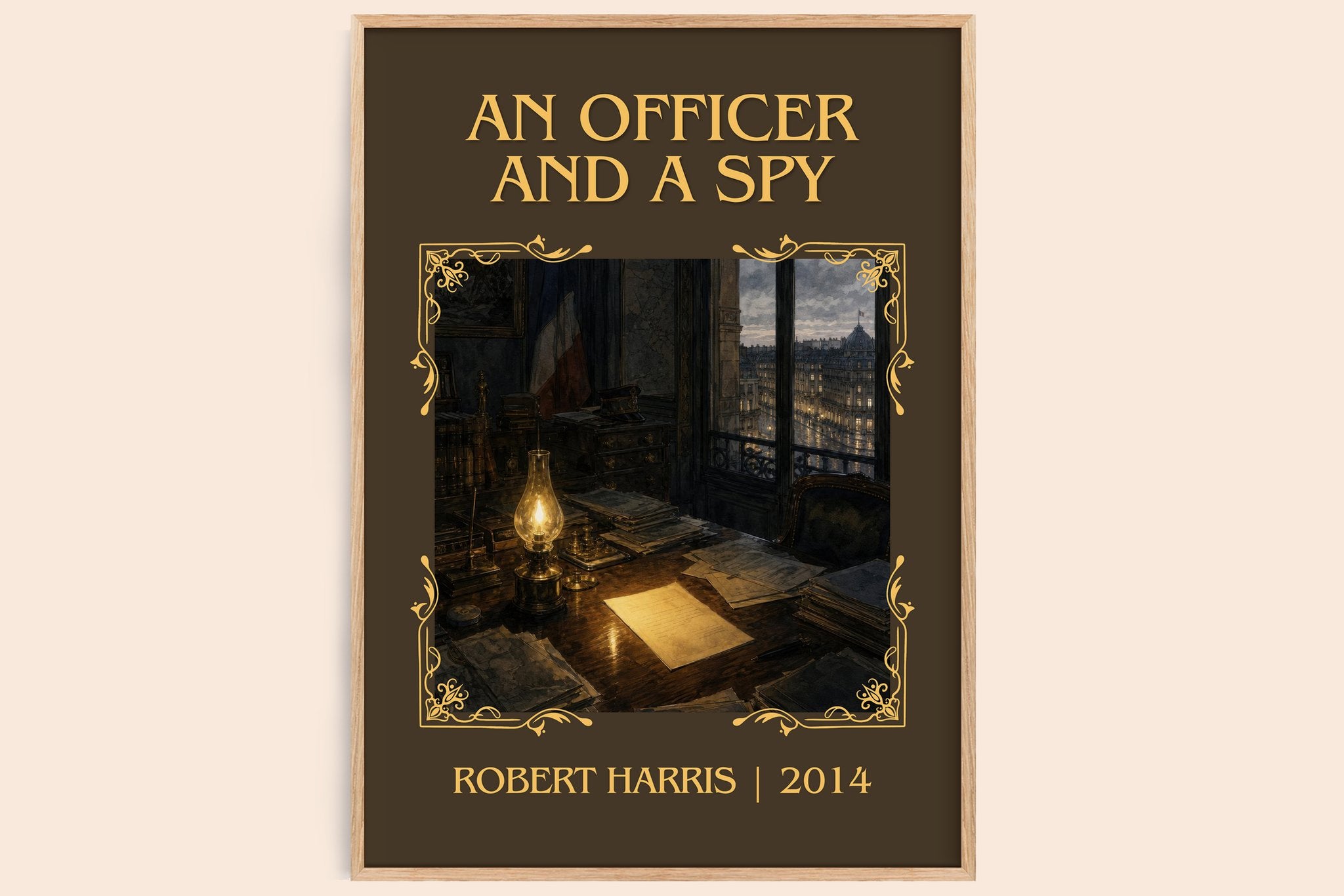 An Officer and a Spy Classic Book Art Print by Robert Harris