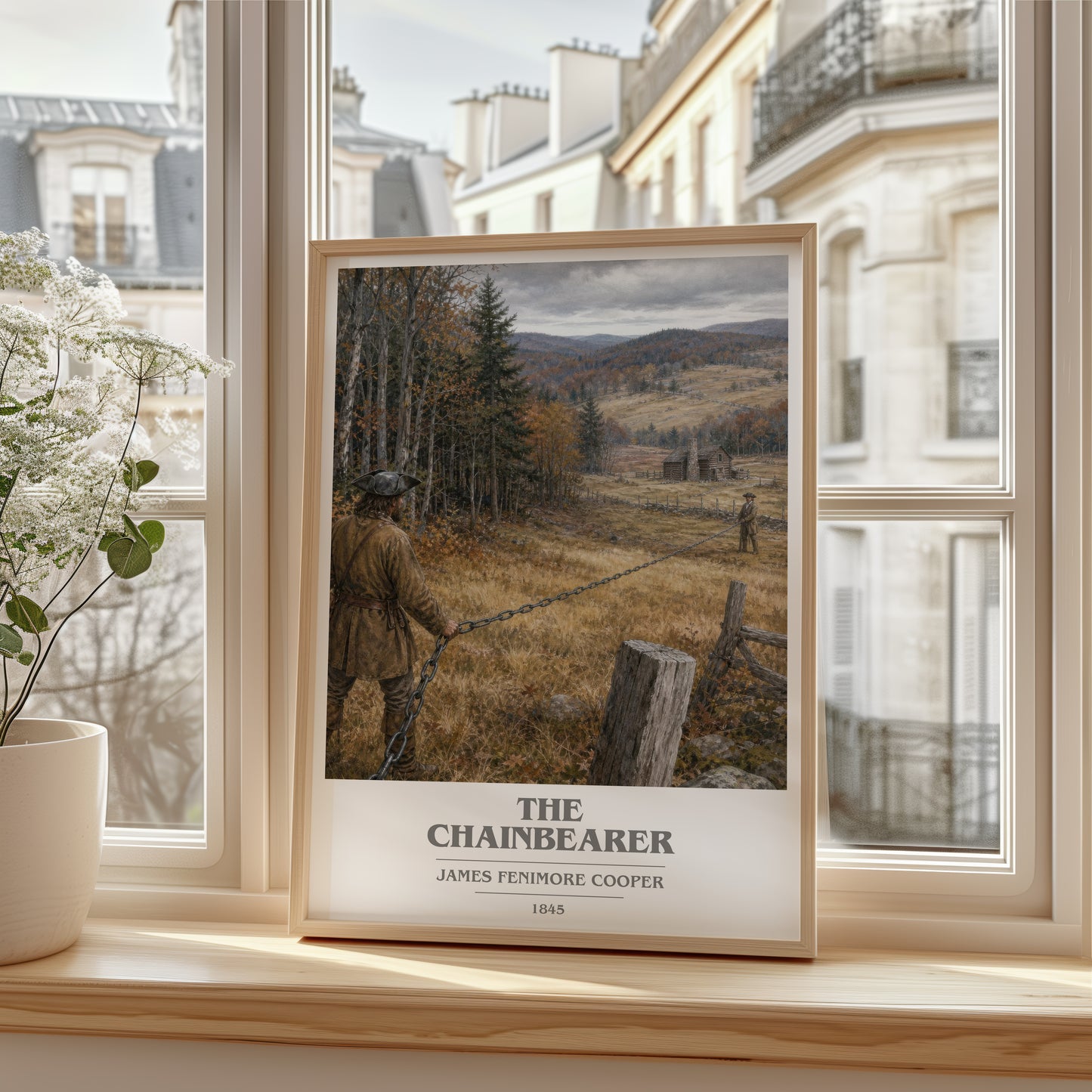 The Chainbearer book cover poster colour and style options – James Fenimore Cooper book art