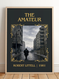 The Amateur Classic Book Art Print by Robert Littell – framed print leaning on a wooden floor