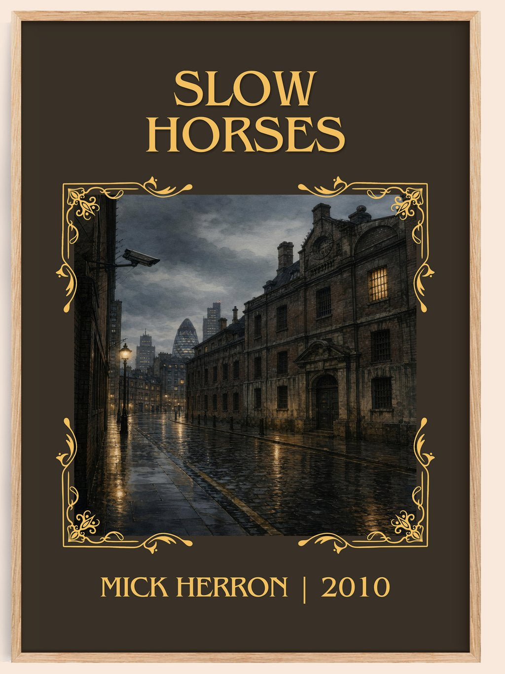Slow Horses Classic Book Art Print by Mick Herron – book poster