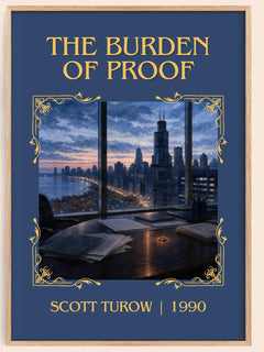 The Burden of Proof Classic Book Art Print by Scott Turow – book poster
