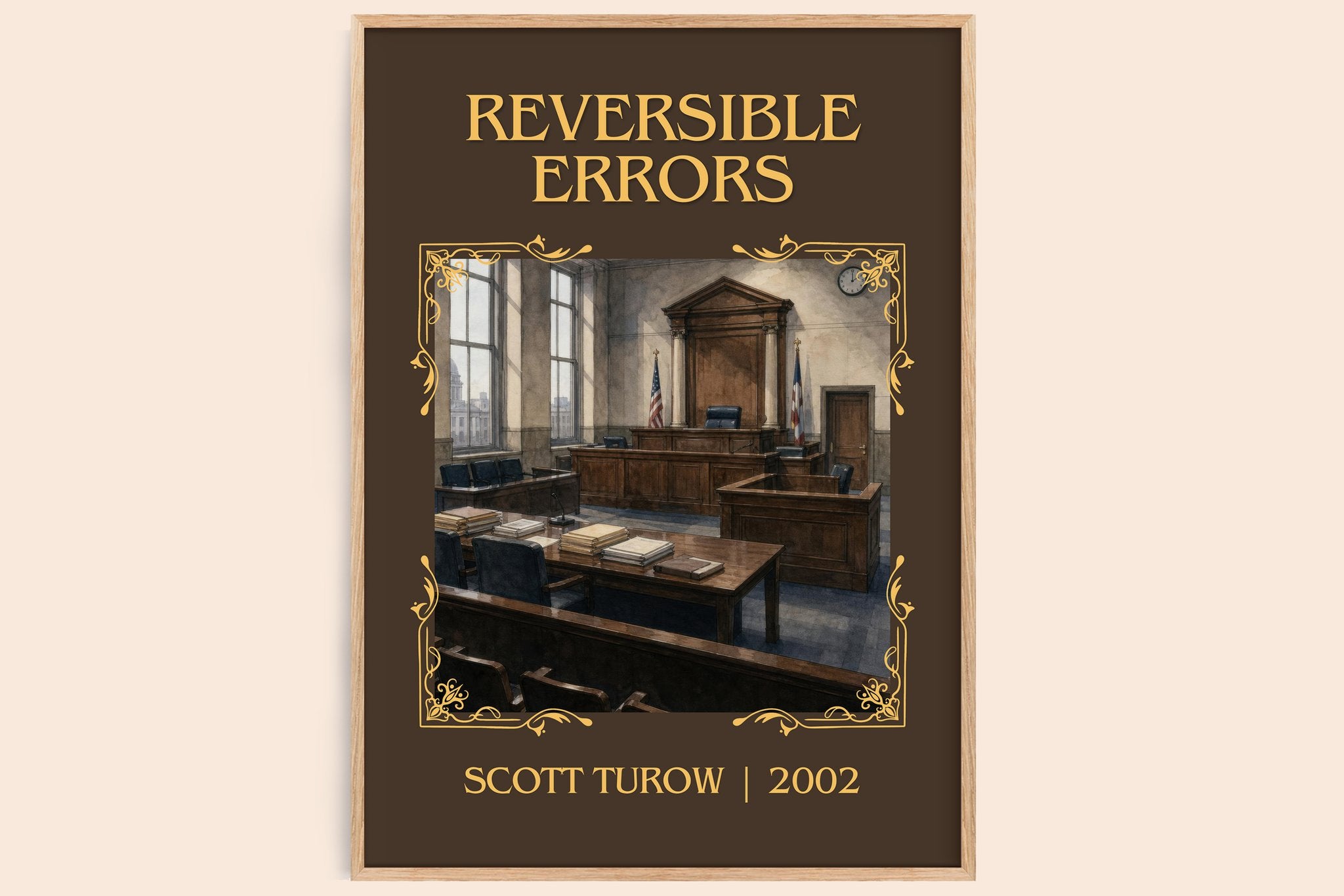 Reversible Errors Classic Book Art Print by Scott Turow