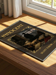 Innocent Classic Book Art Print by Scott Turow – print on a sunlit desk