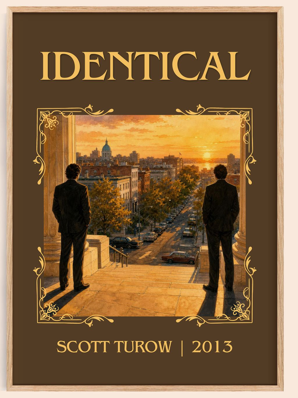 Identical Classic Book Art Print by Scott Turow – book poster