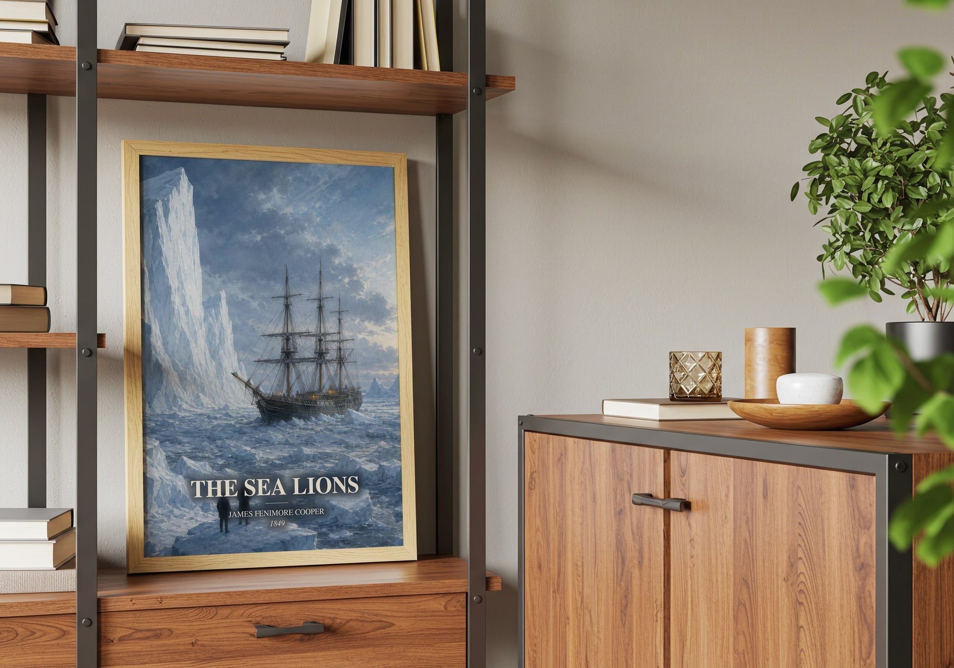 The Sea Lions book watercolour illustration paper finish options – matte satin gloss