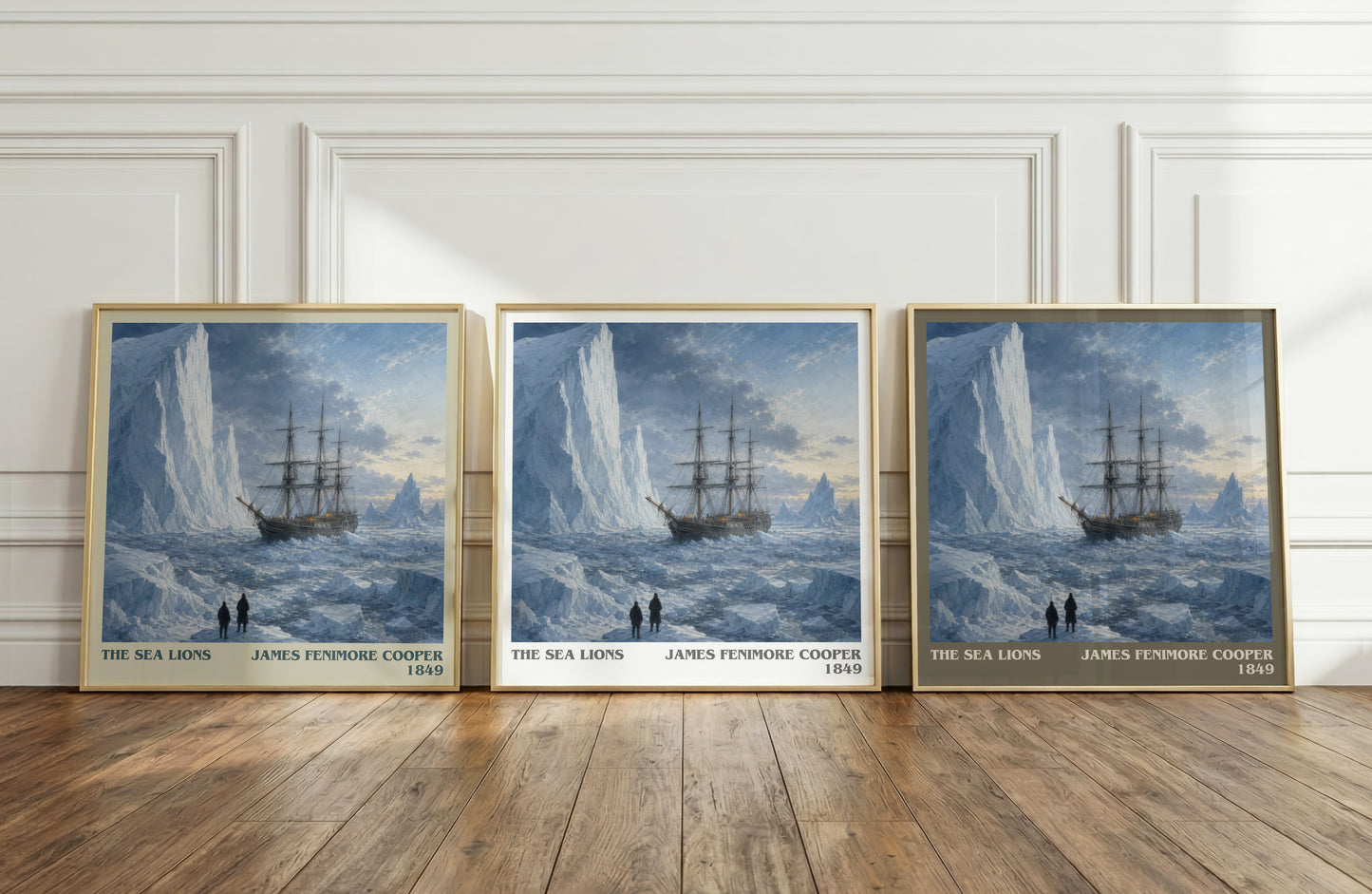 The Sea Lions literary art print colour and style options – James Fenimore Cooper book art