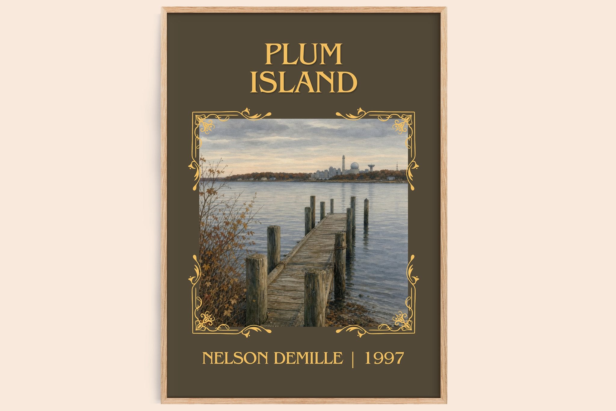 Plum Island Classic Book Art Print by Nelson DeMille