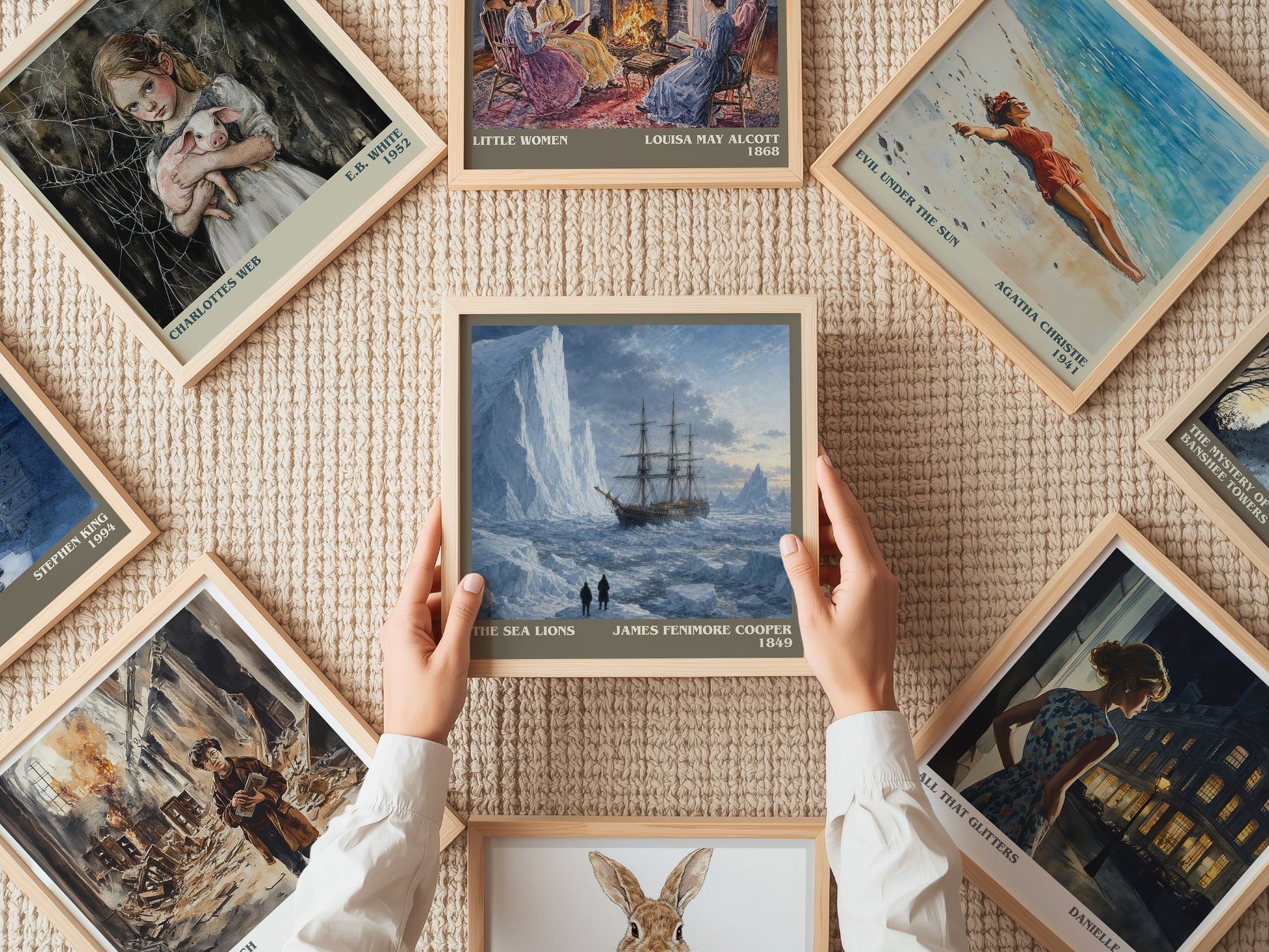 The Sea Lions literary book poster framed on wall – adventure wall art