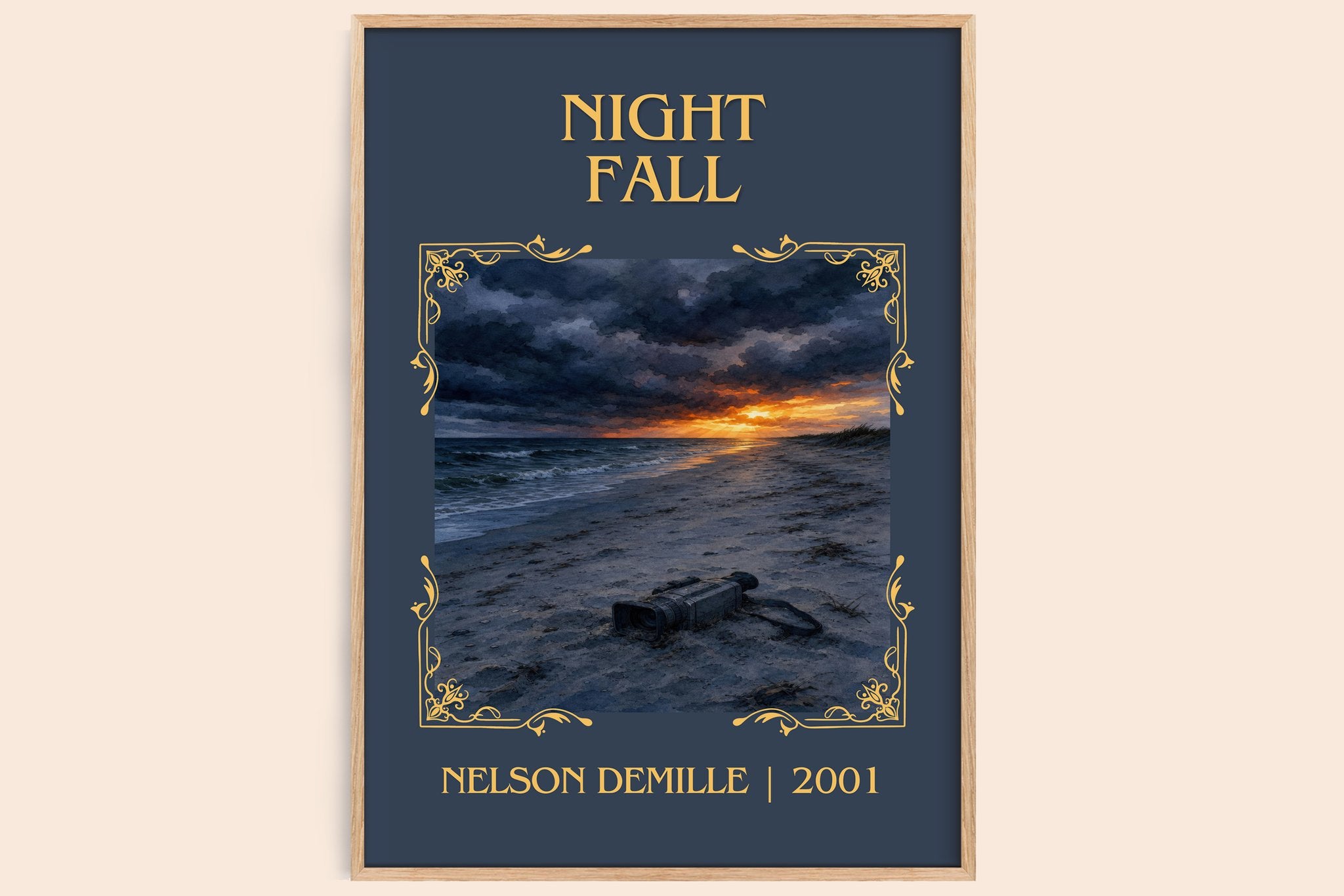Night Fall Classic Book Art Print by Nelson DeMille
