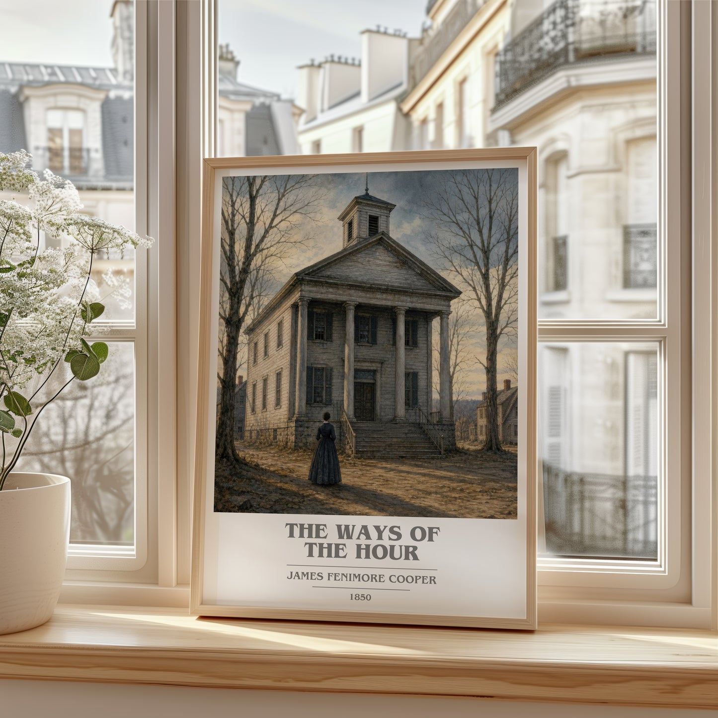 The Ways Of The Hour book cover poster colour and style options – James Fenimore Cooper book art