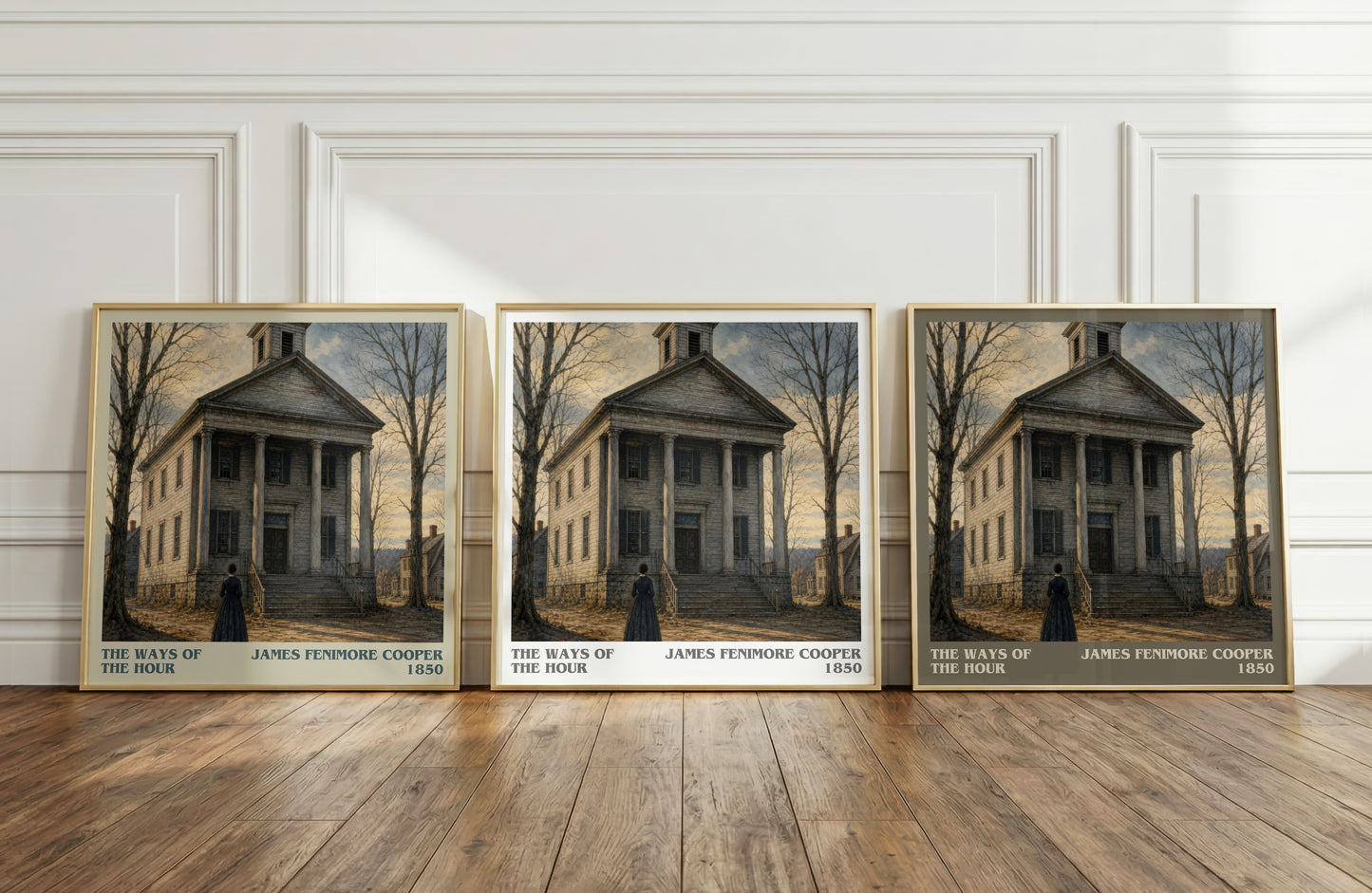 The Ways Of The Hour literary art print colour and style options – James Fenimore Cooper book art