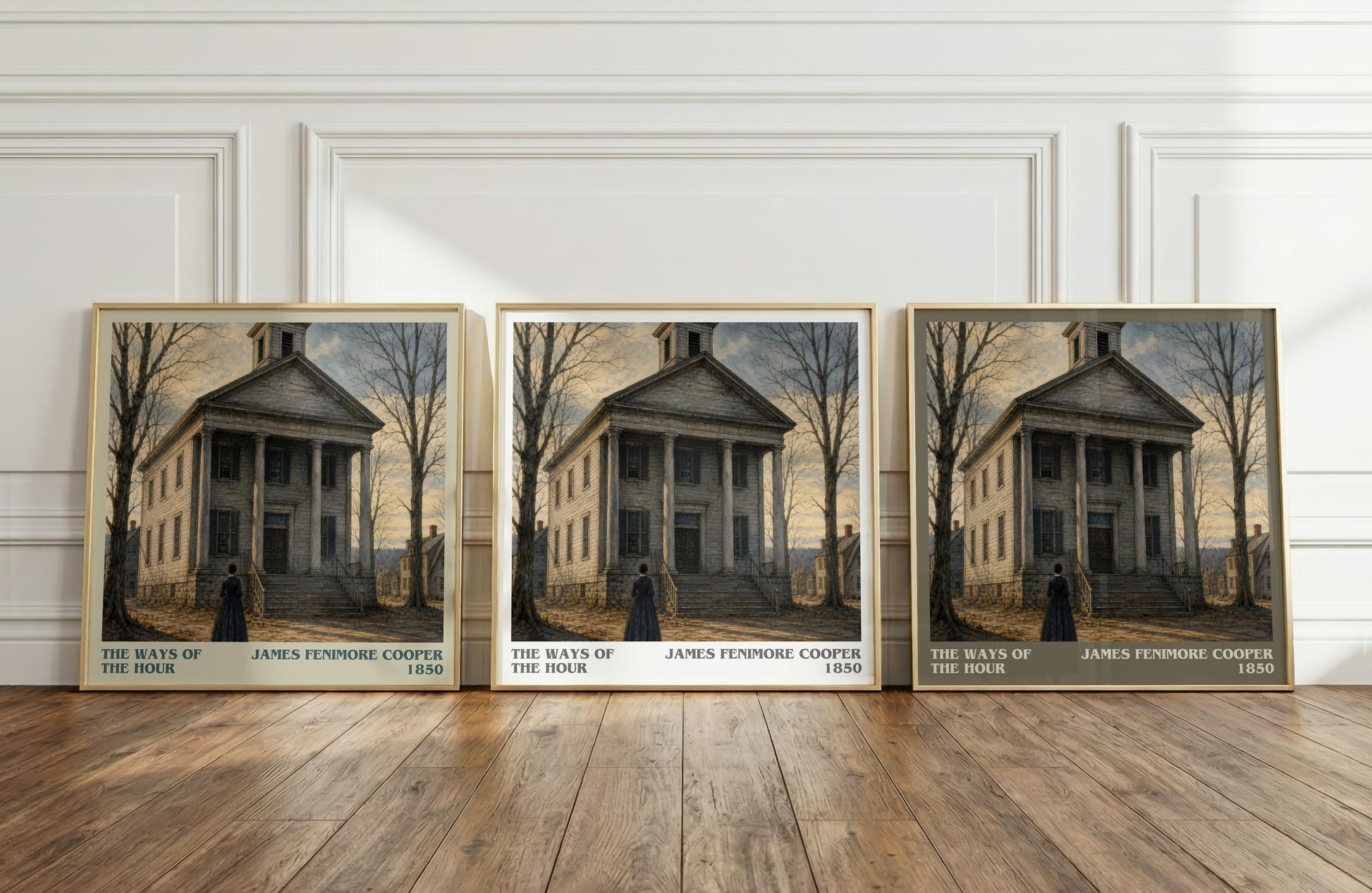 The Ways Of The Hour literary art print colour and style options – James Fenimore Cooper book art